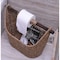Vintiquewise Seagrass Decorative Bathroom Basket Magazine Rack Organizer w/ Wooden Rod Toilet Paper Holder QI003417 - alternate 2